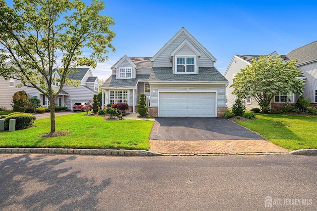 3 Devon Ct, Monroe, NJ 08831 - view of front of property featuring driveway, a garage, a front yard, and roof with shingles