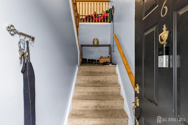 6 Amethyst Way, Franklin Twsp, NJ 08823 - staircase featuring baseboards