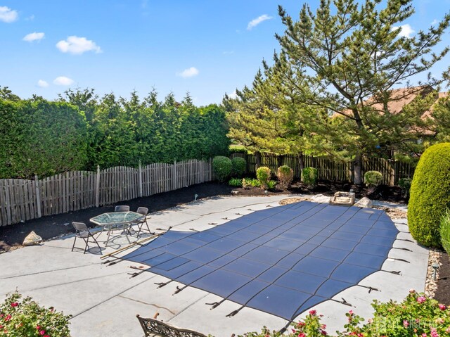 6 Allison Ct, Edison, NJ 08820 - view of swimming pool with a fenced backyard and a patio area