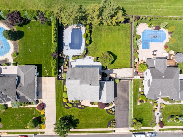 6 Allison Ct, Edison, NJ 08820 - drone / aerial view of a pool