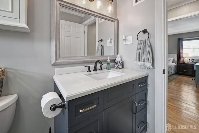56 3rd Ave, Port Reading, NJ 07064 - ensuite bathroom with vanity and wood finished floors