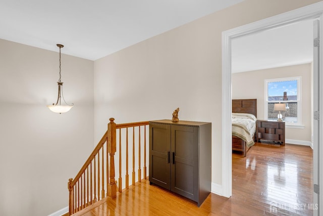 51 N Smith St, Avenel, NJ 07001 - hall with an upstairs landing and light wood-style floors