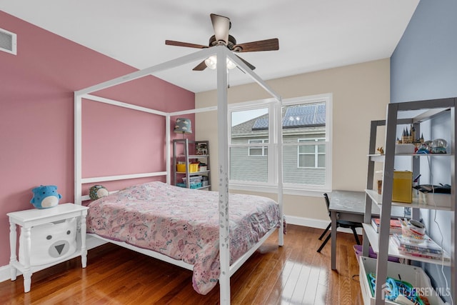 51 N Smith St, Avenel, NJ 07001 - bedroom featuring hardwood / wood-style flooring and ceiling fan