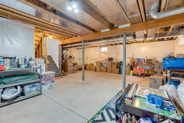 51 N Smith St, Avenel, NJ 07001 - below grade area with stairway