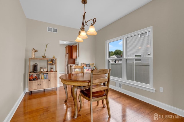 51 N Smith St, Avenel, NJ 07001 - dining space featuring hardwood / wood-style floors and baseboards
