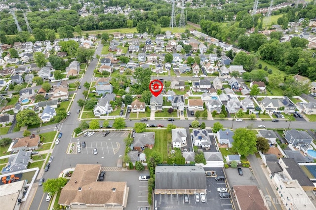 51 N Smith St, Avenel, NJ 07001 - aerial view of property and surrounding area with nearby suburban area