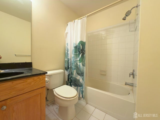 315 Birch Ct, New Brunswick, NJ 08901 - full bathroom featuring tile patterned flooring, vanity, toilet, and shower / tub combo