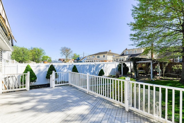 79 S Hill Rd, Colonia, NJ 07067 - wooden terrace with a residential view