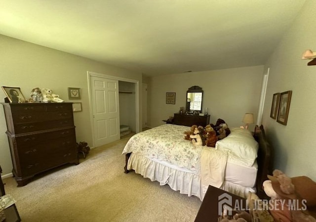 188 N Rd, Chester Twp, NJ 07930 - bedroom with light colored carpet and a closet