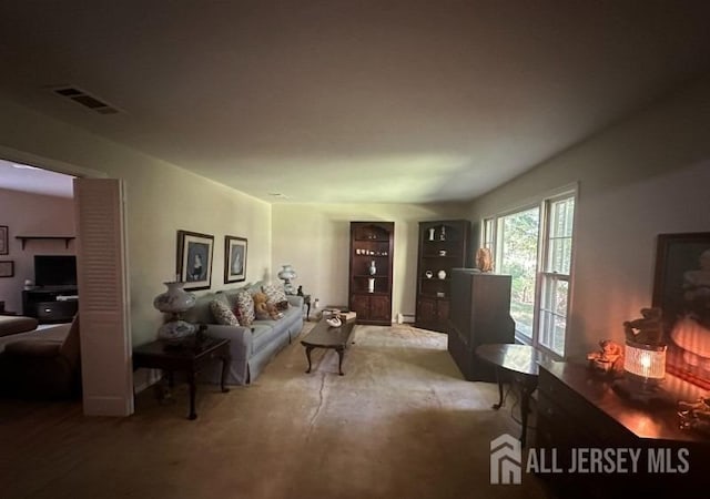 188 N Rd, Chester Twp, NJ 07930 - carpeted living area with a baseboard radiator