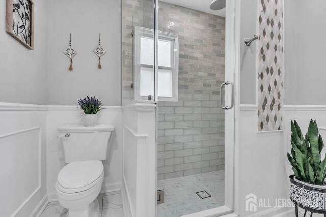 6 Muravski Ct, South River, NJ 08882 - full bath with a stall shower and marble finish floors