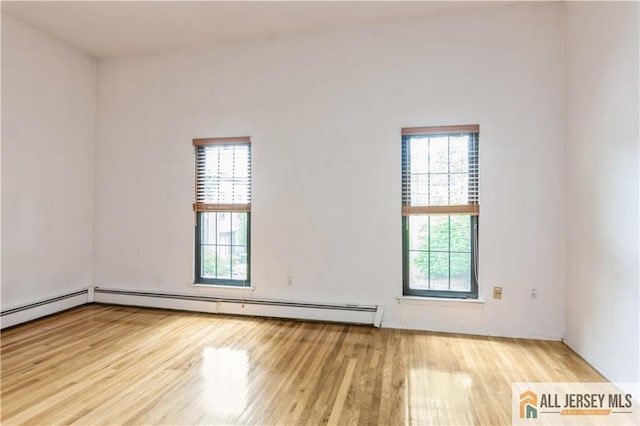 323 Gills Ln Unit 9C, Iselin, NJ 08830 - unfurnished room featuring wood finished floors and a baseboard radiator