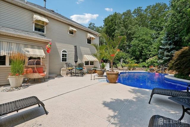 view of pool with a patio