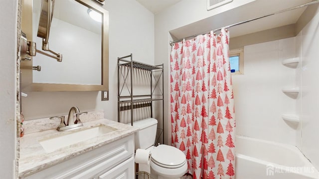 811 Shore Concourse, Keyport, NJ 07735 - full bath with toilet, vanity, and shower / tub combo with curtain