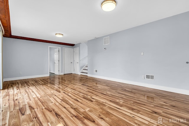 34 Sims Rd, Edison, NJ 08817 - unfurnished room with stairs and wood finished floors