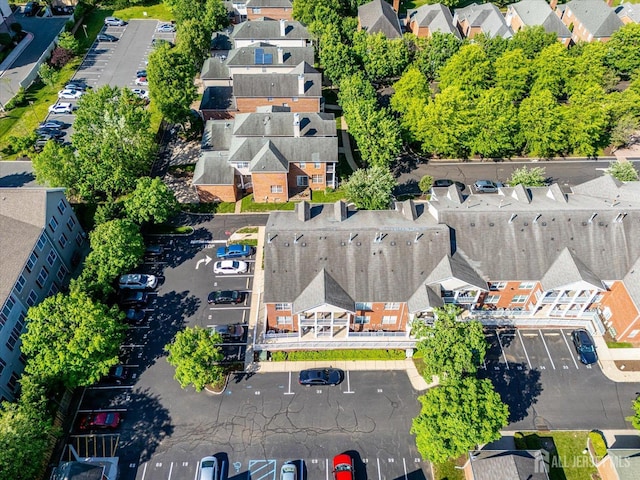 aerial view of residential area
