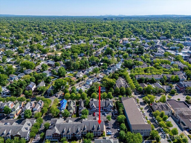 aerial overview of property's location featuring nearby suburban area
