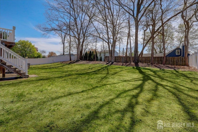 16 Dutch Valley Rd, Howell, NJ 07731 - view of yard with stairway