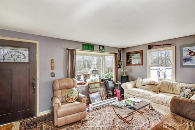 54 E Greystone Rd, Old Bridge, NJ 08857 - living room featuring baseboards