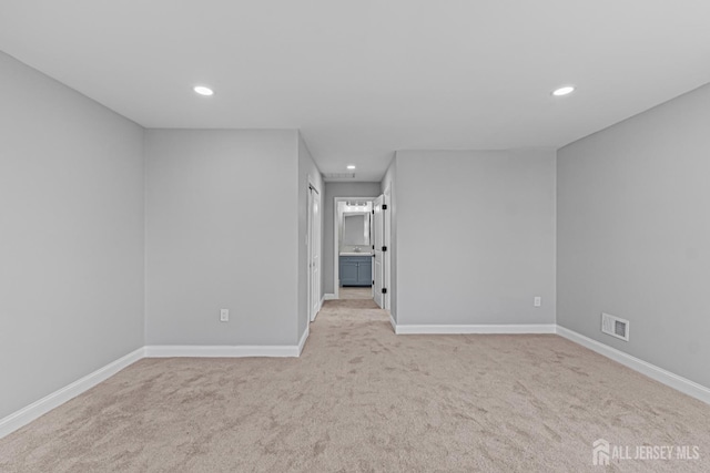 3 Bristol Ct Unit D, Monroe, NJ 08831 - empty room with light carpet, recessed lighting, and baseboards