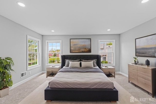 3 Bristol Ct Unit D, Monroe, NJ 08831 - bedroom with light colored carpet, baseboards, and recessed lighting