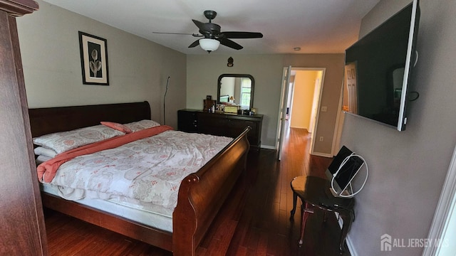 76 Tennyson Rd, East Windsor, NJ 08520 - bedroom with wood finished floors and a ceiling fan