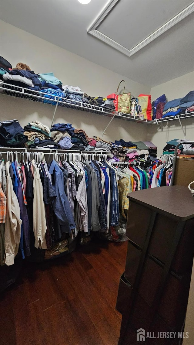 76 Tennyson Rd, East Windsor, NJ 08520 - spacious closet with dark wood-type flooring