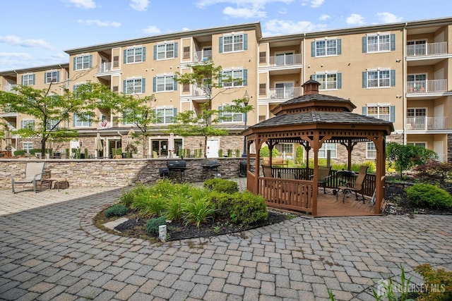 view of home's community with a gazebo