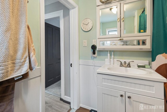 207 S Broadway, South Amboy, NJ 08879 - bathroom with wood finished floors and vanity