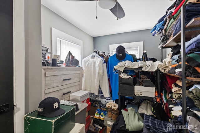 207 S Broadway, South Amboy, NJ 08879 - spacious closet featuring a ceiling fan