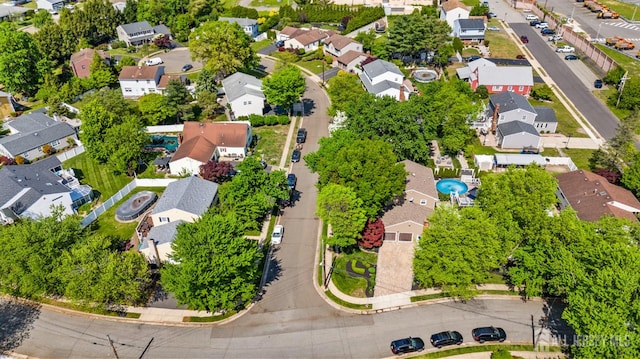 aerial view of residential area
