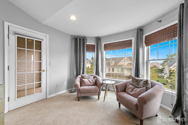 19 S Shore Dr, South Amboy, NJ 08879 - living area featuring carpet floors, healthy amount of natural light, baseboards, and recessed lighting