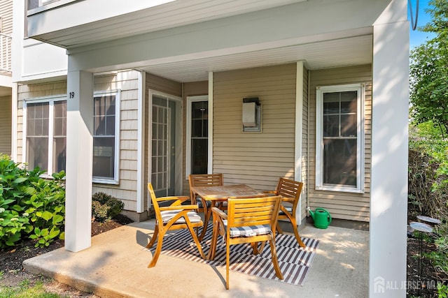 19 S Shore Dr, South Amboy, NJ 08879 - view of patio featuring outdoor dining space