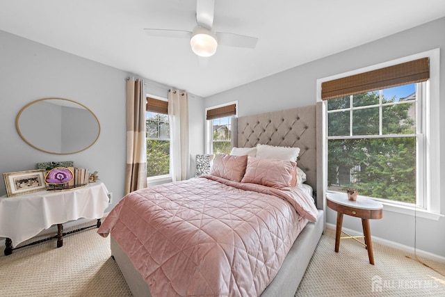 19 S Shore Dr, South Amboy, NJ 08879 - carpeted bedroom with multiple windows, baseboards, and ceiling fan