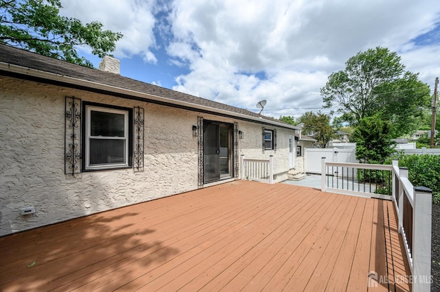 144 Elm St, Dover, NJ 07801 - view of wooden deck