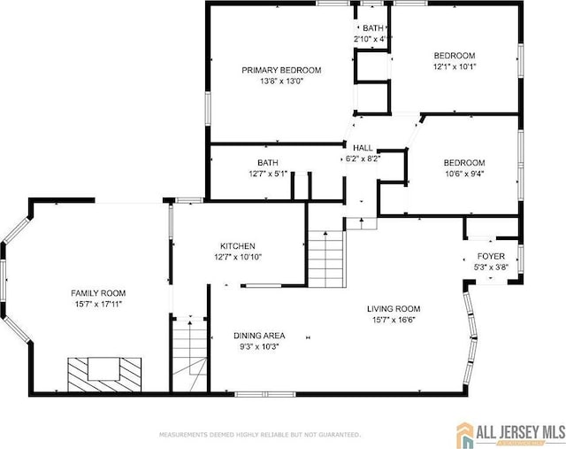 146 Arlington Dr, Fords, NJ 08863 - floor plan / room layout