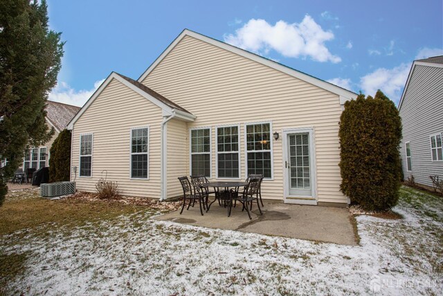 116 Prusakowski Blvd, Sayreville, NJ 08859 - snow covered property with a patio area