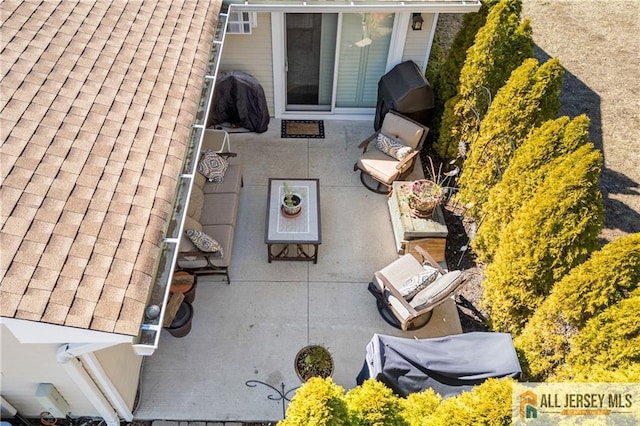 view of patio / terrace with area for grilling