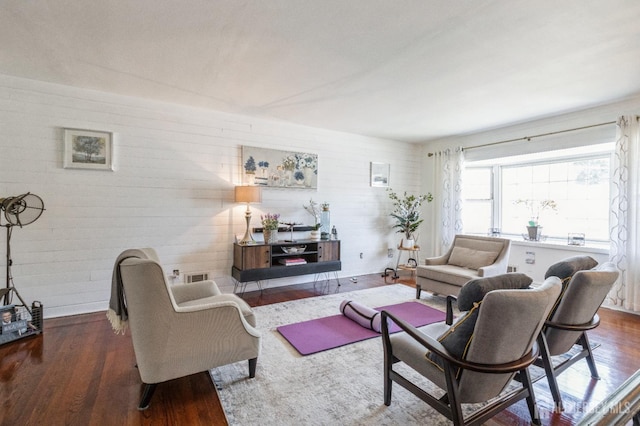 1 Hollywood Dr, Woodbridge Proper, NJ 07095 - living room with wood finished floors and baseboards