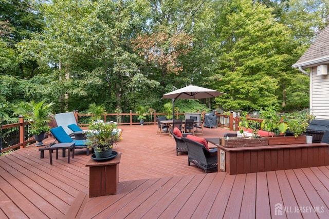 1 Mayfair Ln, Byram, NJ 07821 - deck featuring outdoor dining space