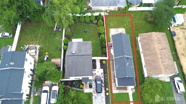429 Wilfred Ave, Hamilton, NJ 08610 - aerial view of residential area featuring property boundaries highlighted