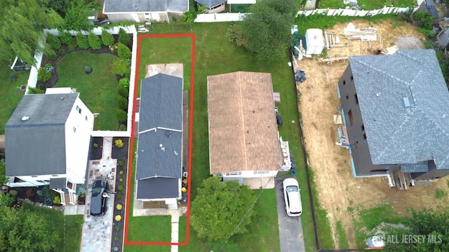 429 Wilfred Ave, Hamilton, NJ 08610 - aerial view of property and surrounding area featuring property parcel outlined