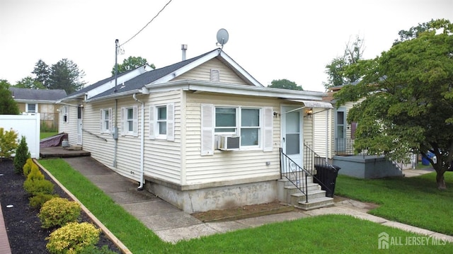 429 Wilfred Ave, Hamilton, NJ 08610 - view of front of property featuring cooling unit and entry steps