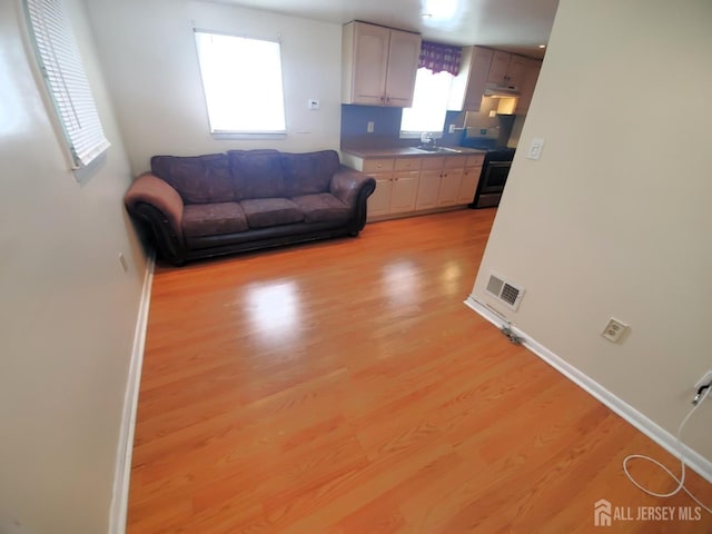 429 Wilfred Ave, Hamilton, NJ 08610 - living room featuring light wood finished floors and baseboards