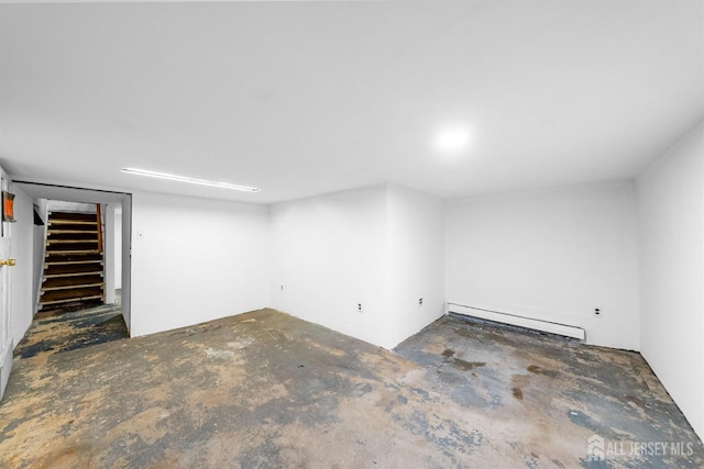 809 Summerfield Ave, South Amboy, NJ 08879 - finished below grade area with baseboard heating and stairs