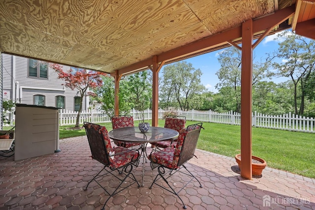 7 Cornell Dr, East Brunswick, NJ 08816 - view of patio / terrace featuring outdoor dining space
