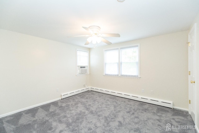 200 Plainfield Rd, Edison, NJ 08820 - unfurnished room featuring carpet flooring, ceiling fan, a baseboard heating unit, and cooling unit