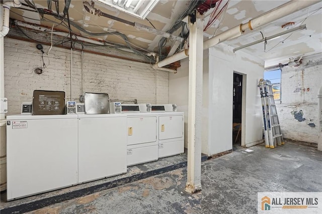 57 Corbin Ave Unit 24, Jersey City, NJ 07306 - below grade area featuring independent washer and dryer