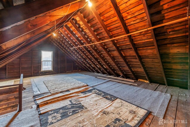 view of attic