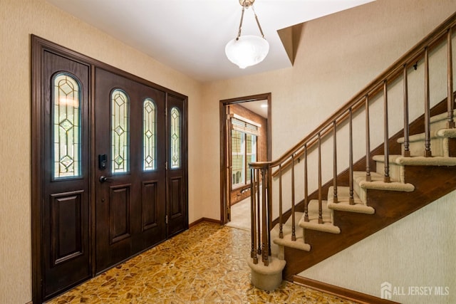 19 Redcoat Dr, East Brunswick, NJ 08816 - entryway with stairway